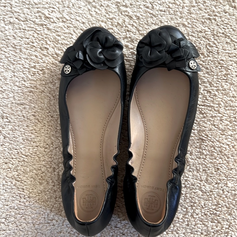 Embellished Tori Burch Ballet shoes